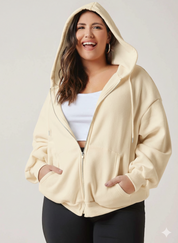 Kotty Women's Off-White Zipper Sweatshirt