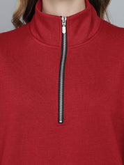 KOTTY Full Sleeve Solid Women Sweatshirt 