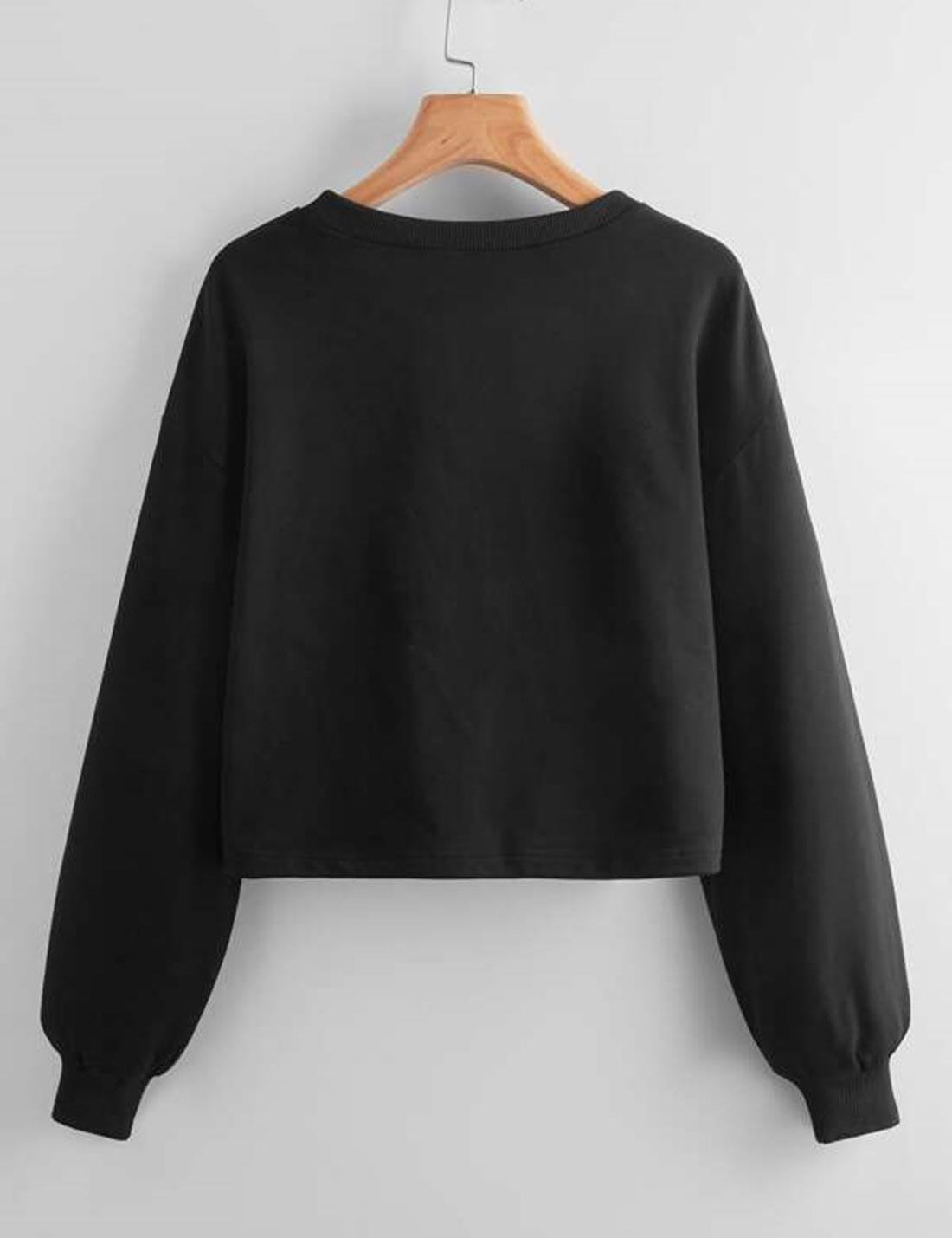 KOTTY Solid Casual Women Sweatshirt 