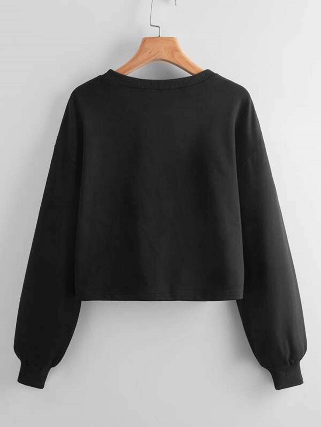 KOTTY Solid Casual Women Sweatshirt 