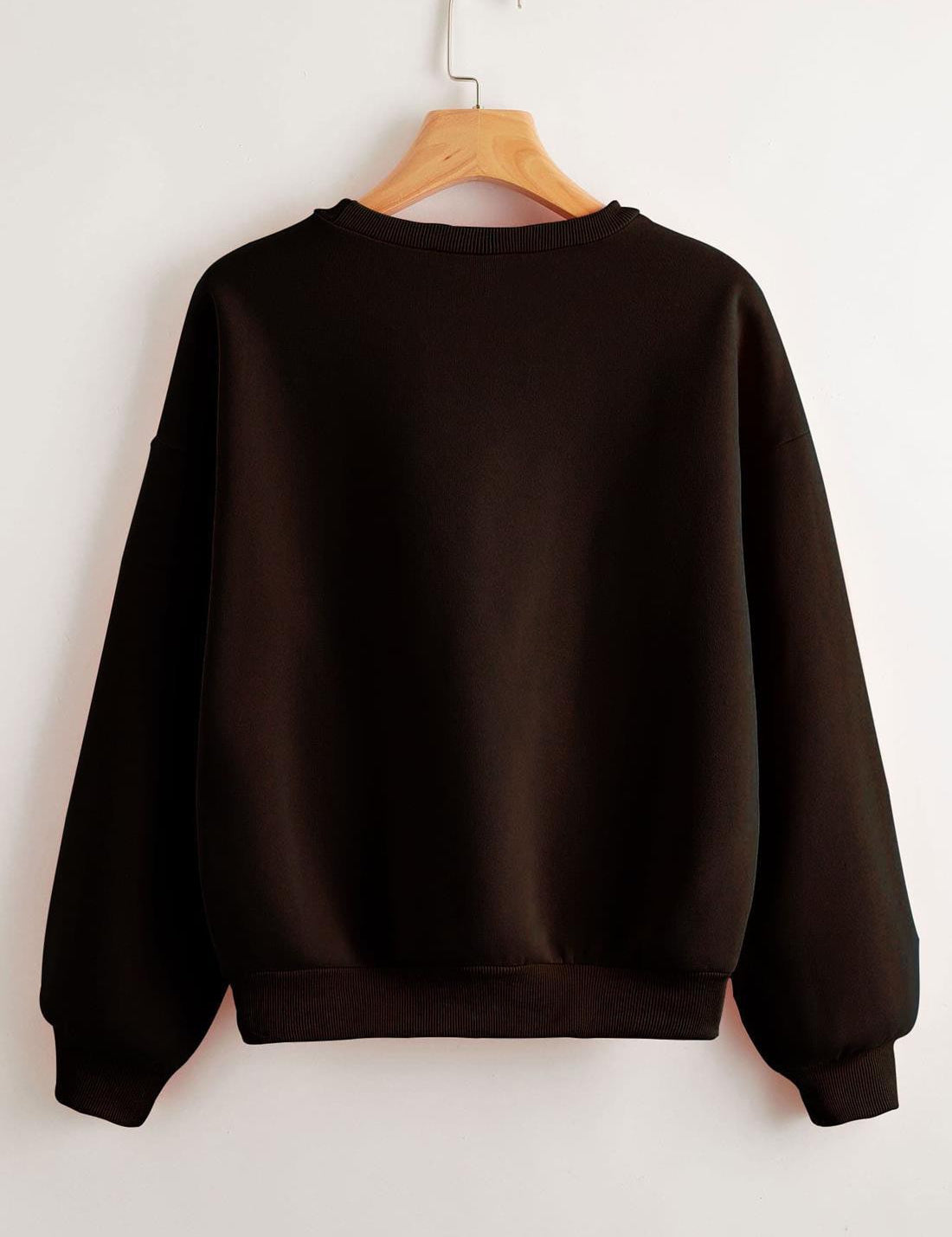 KOTTY Solid Casual Women Sweatshirt 