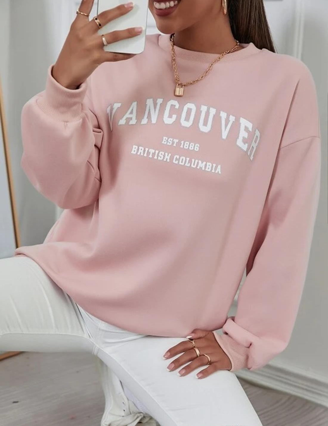 KOTTY Full Sleeve Printed Women Sweatshirt 