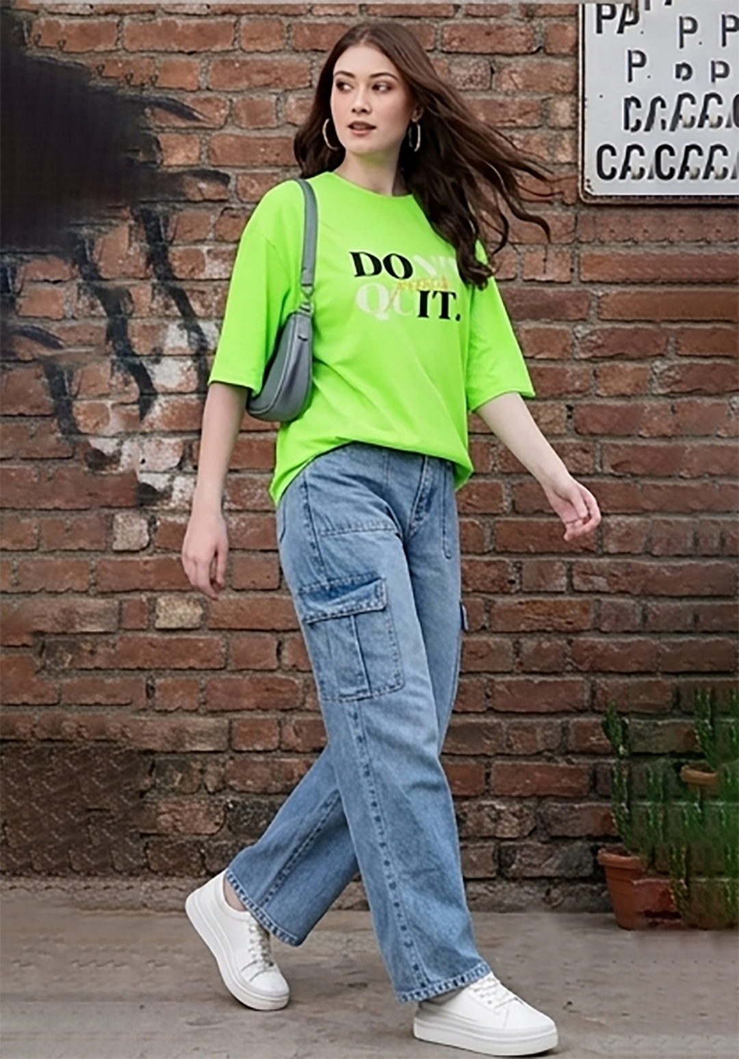 Women's Casual Solid Round Neck Cotton T-Shirt