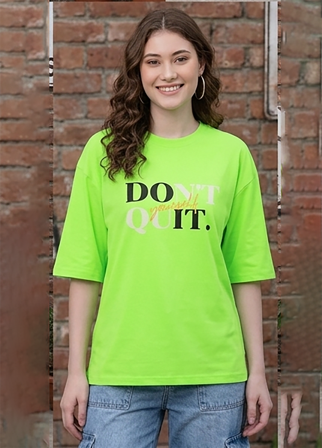 Women's Casual Solid Round Neck Cotton T-Shirt