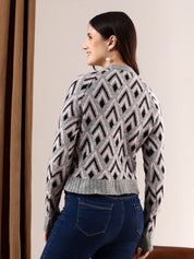 Kotty Women Printed Crop Pullover