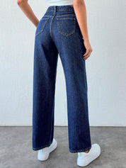 Kotty Women Straight Fit High-Rise Stretchable Jeans