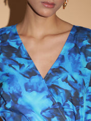 Kotty Abstract Printed Crepe Maxi Dress