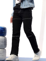 Kotty Men Comfort Regular Fit Mid-Rise Stretchable Jeans 