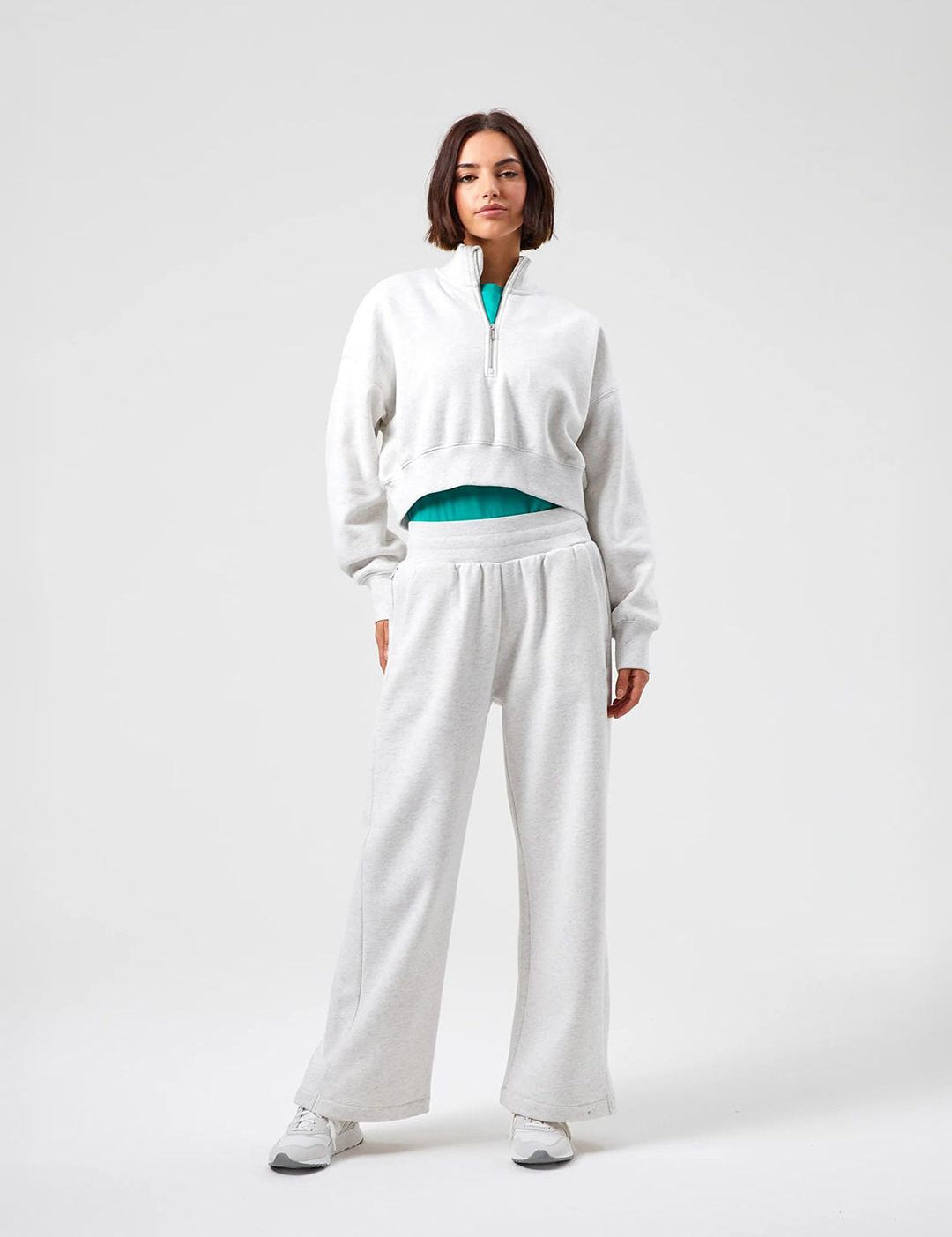 Kotty Women Mock Neck Oversized Pullover Sweatshirt