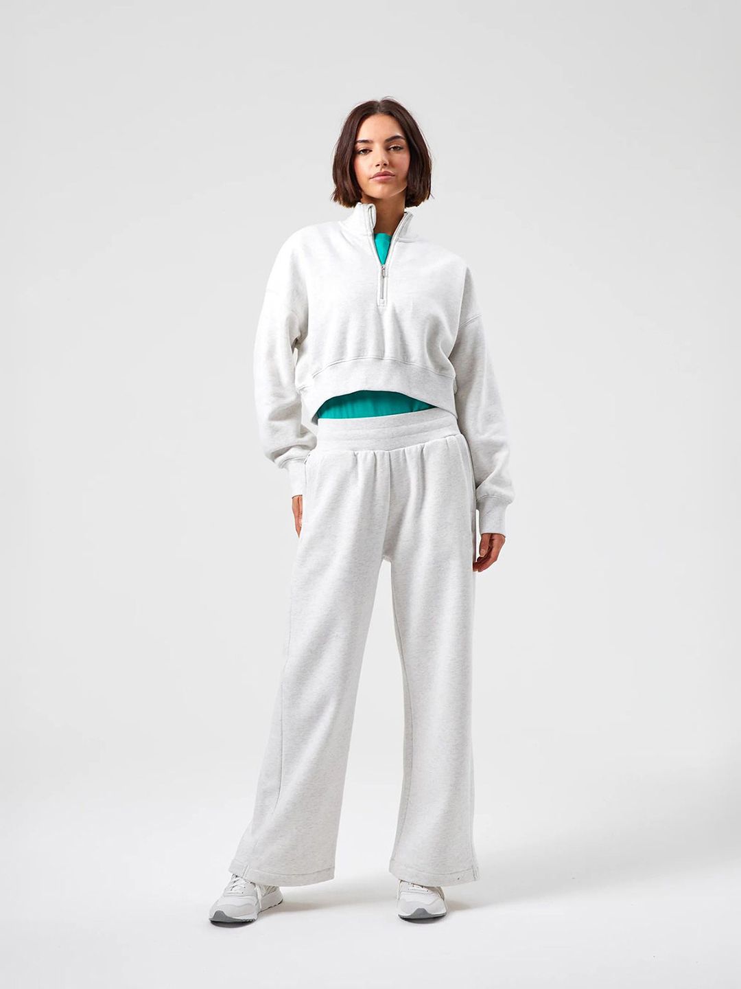 Kotty Women Mock Neck Oversized Pullover Sweatshirt