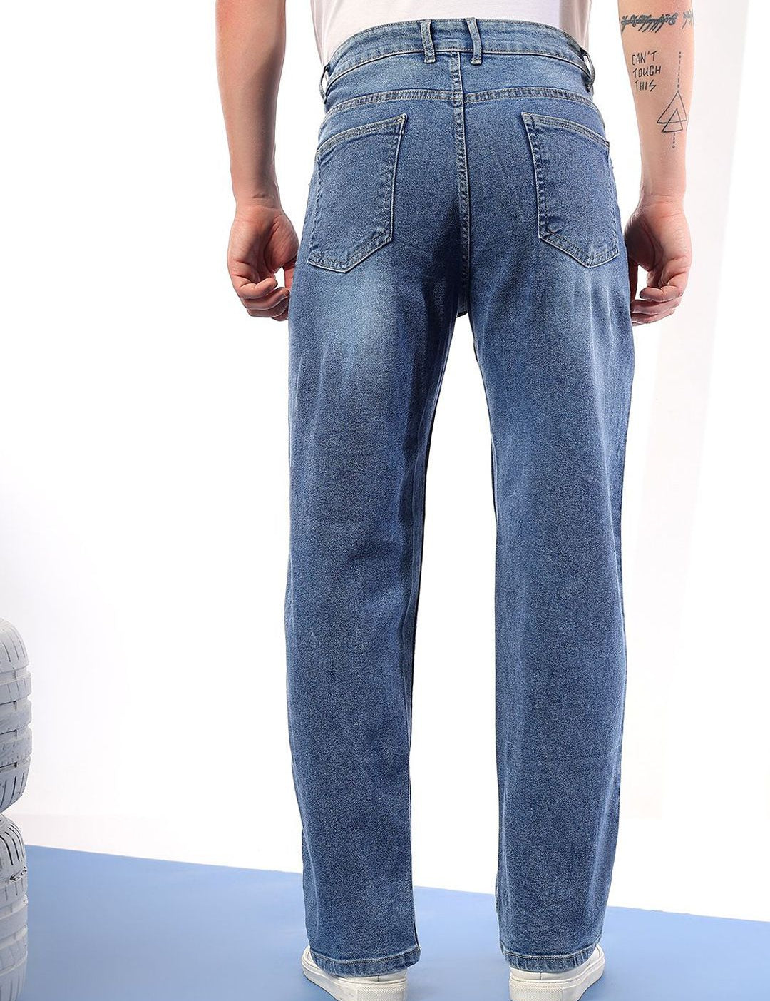 Kotty Men Comfort Regular Fit Mid-Rise Stretchable Jeans