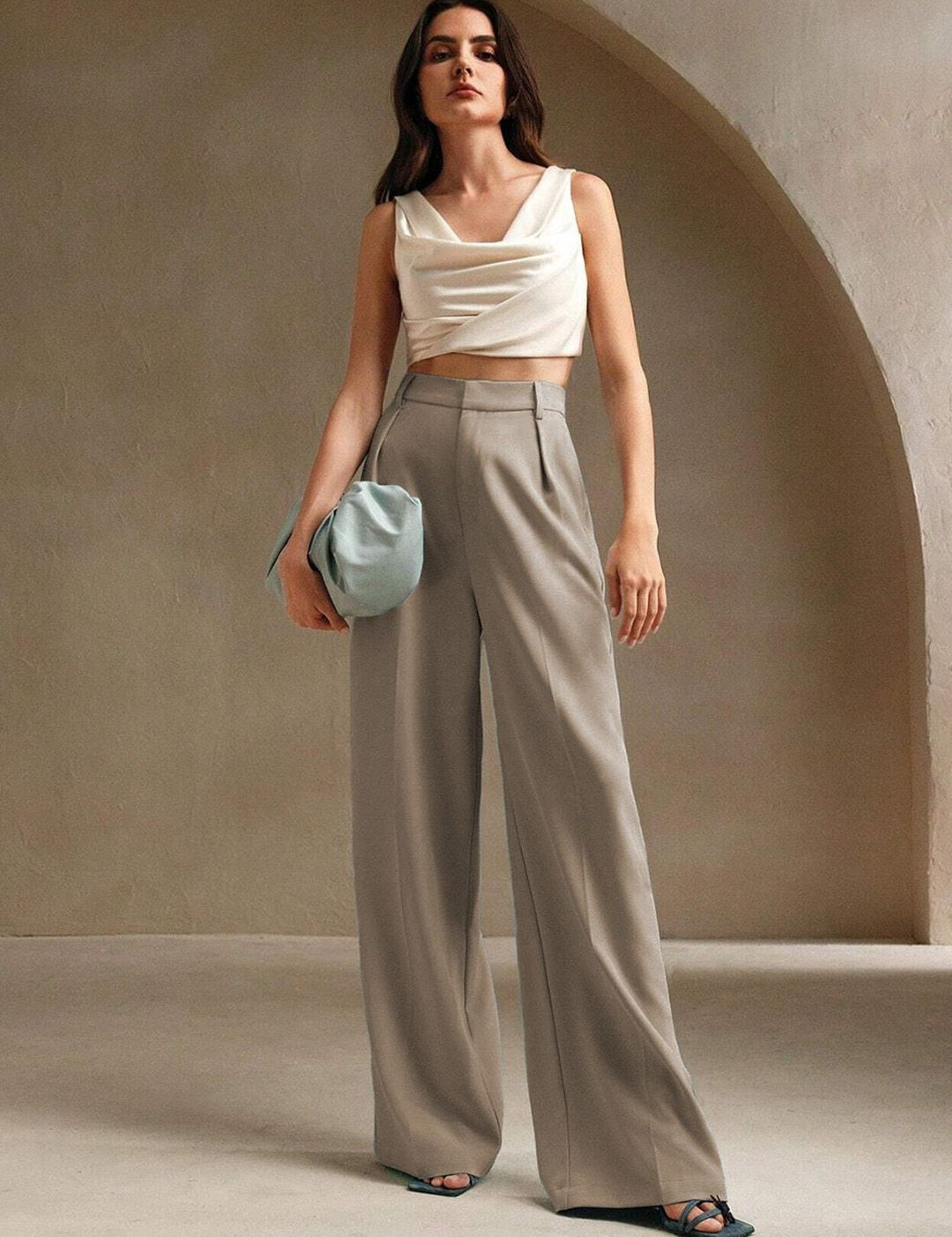 Kotty Women Relaxed Fit High-Rise Trousers