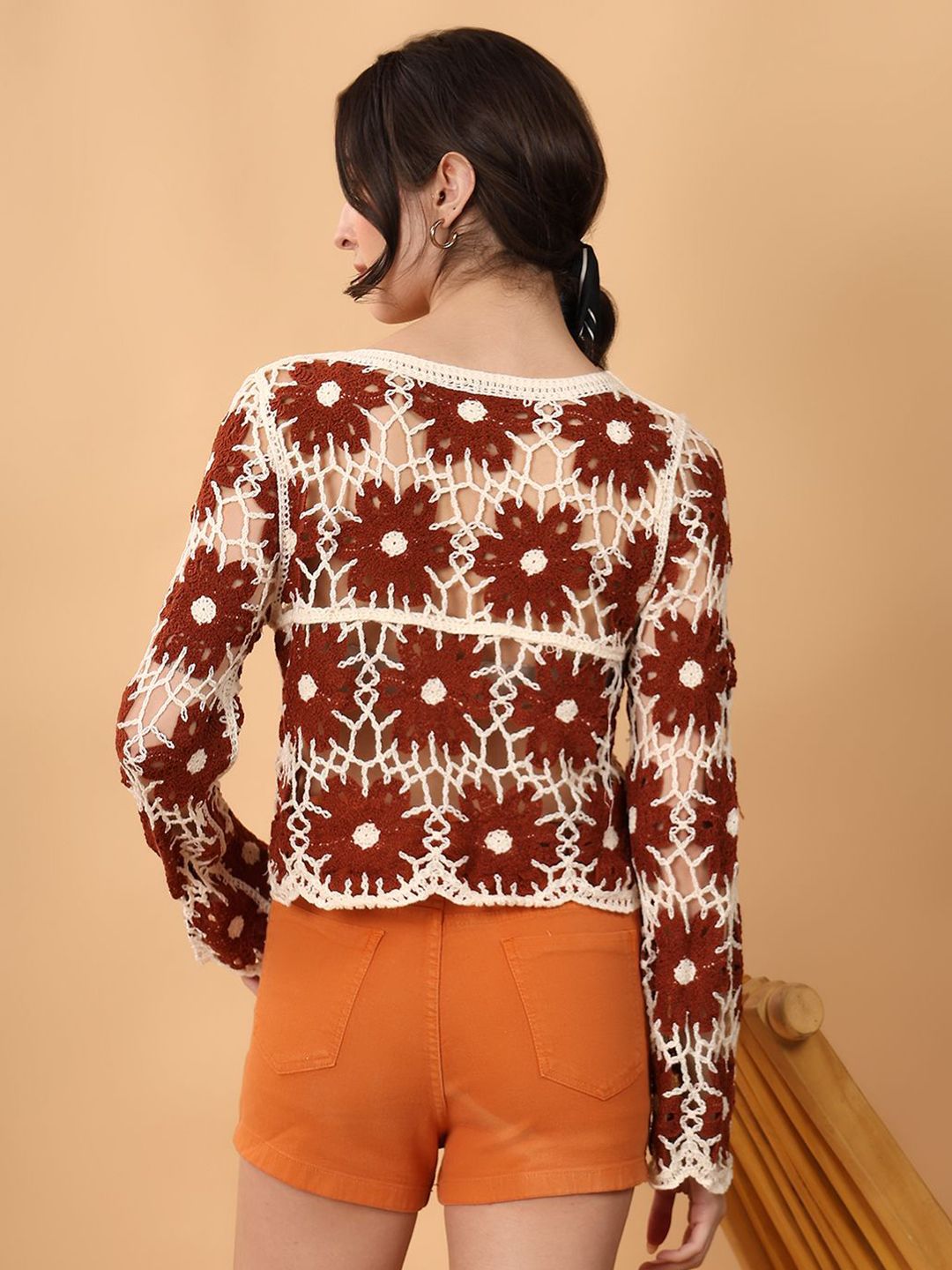 Kotty Floral Crochet Cotton Top