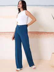 Kotty Relaxed-Fit Round Neck Crop-Top With Trousers Co-Ords
