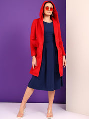 Kotty Women Hooded Single-Breasted Overcoat