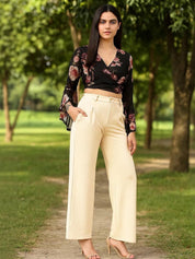 Kotty Women Wide Leg High-Rise Trousers