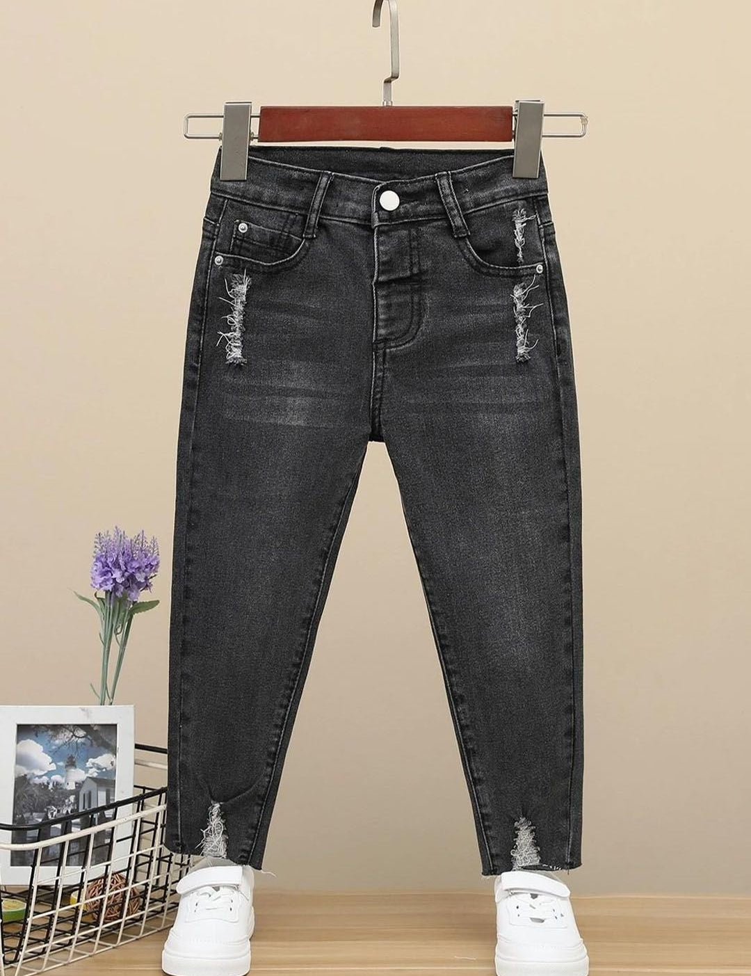 Kotty Girls Heavy Fade Stretchable Jeans