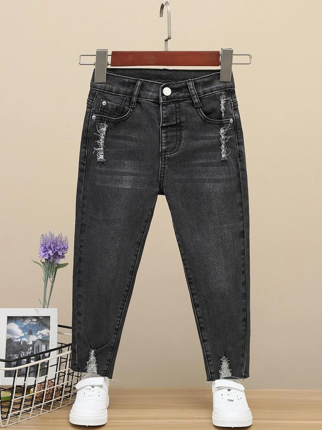 Kotty Girls Heavy Fade Stretchable Jeans