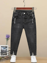 Kotty Girls Heavy Fade Stretchable Jeans