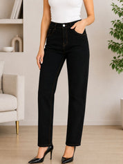 Kotty Women Jean Bootcut Straight Fit High-Rise Stretchable Jeans