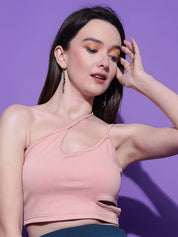 Kotty Women Solid One Shoulder Top