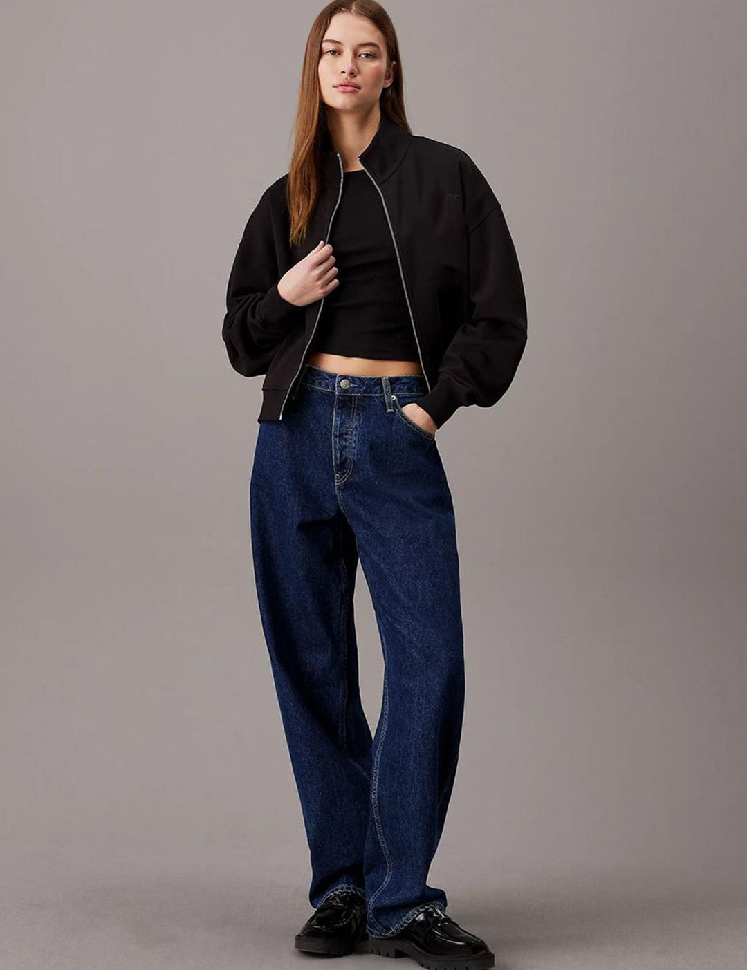 Kotty Women High Neck Front-Open Sweatshirt