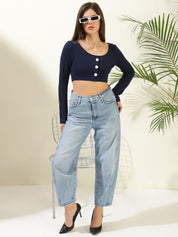 Kotty Women Solid Scoop Neck Top