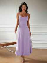 Kotty Women Solid Shoulder Straps Maxi Dress