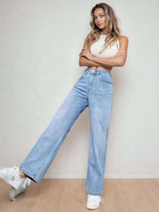 Kotty Women Straight Fit High-Rise Stretchable Jeans