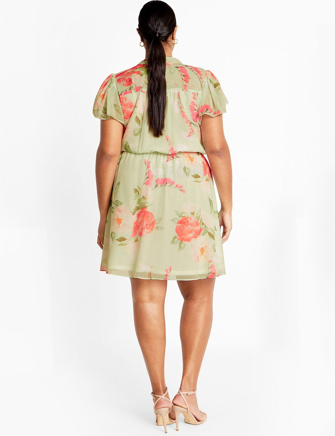 CURVE BY KOTTY Women Floral Print A-Line Dress