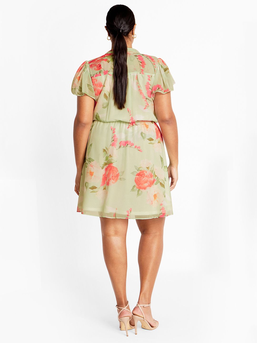 CURVE BY KOTTY Women Floral Print A-Line Dress
