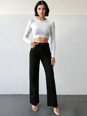 Kotty Women Jean Straight Fit High-Rise Stretchable Jeans