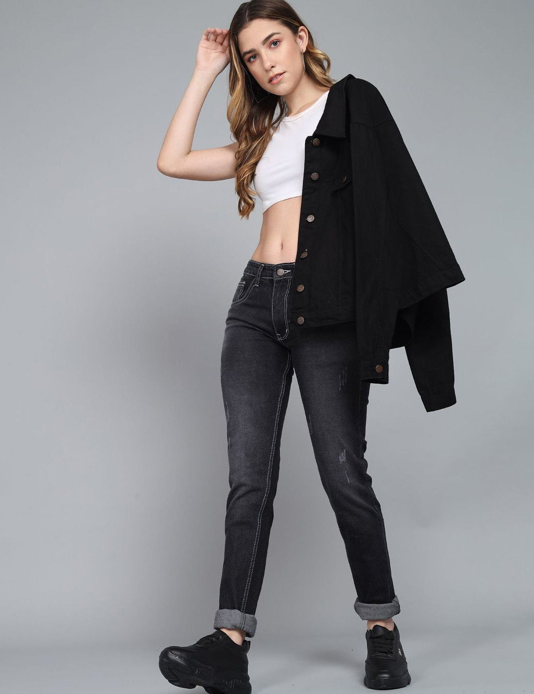 Kotty Women Jean Slim Fit High-Rise Stretchable Jeans