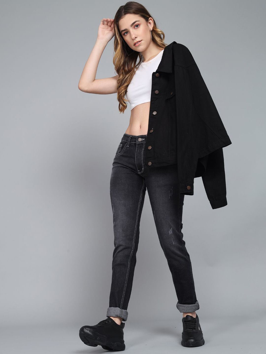 Kotty Women Jean Slim Fit High-Rise Stretchable Jeans