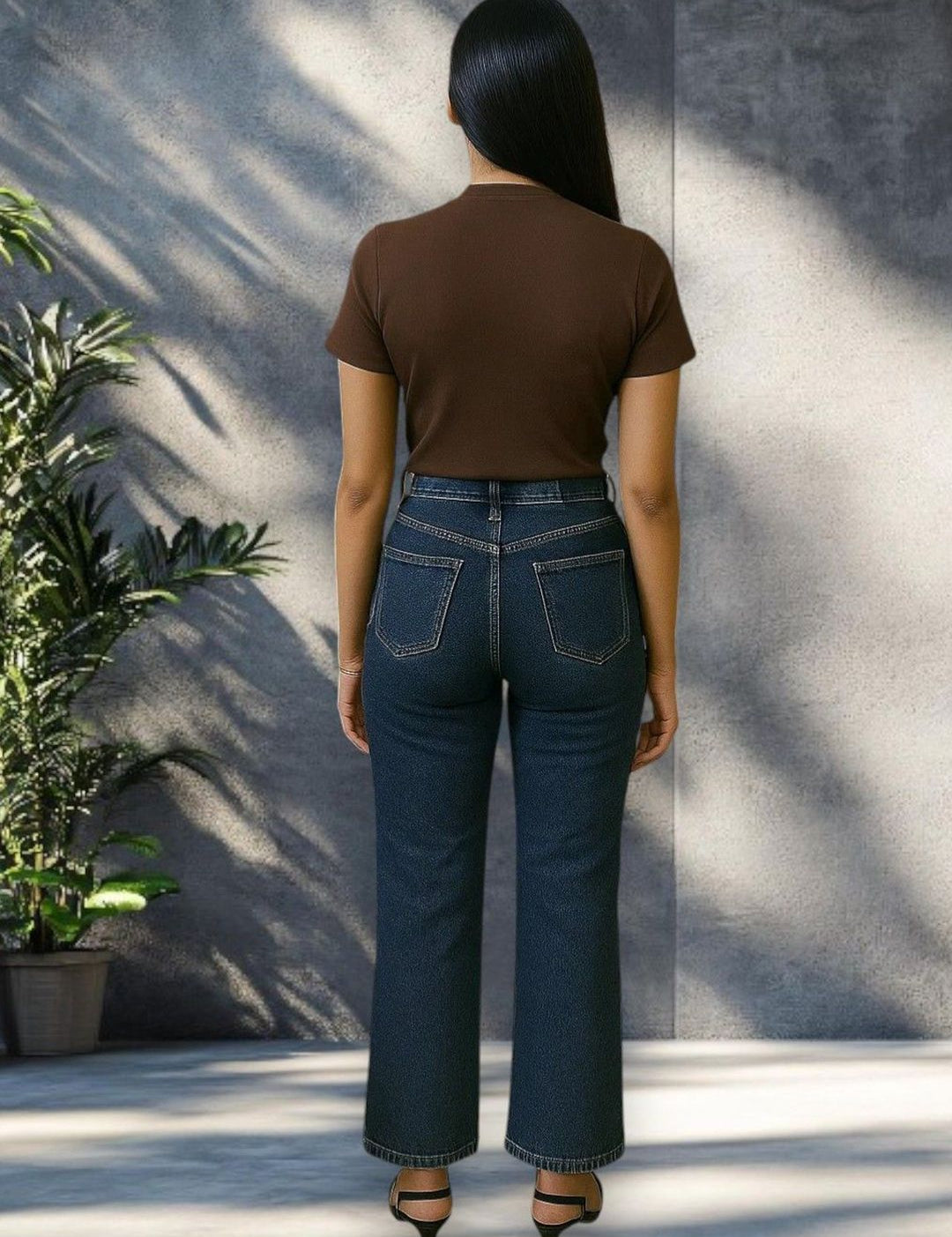 Kotty Women Wide Leg High-Rise Highly Distressed Stretchable Jeans