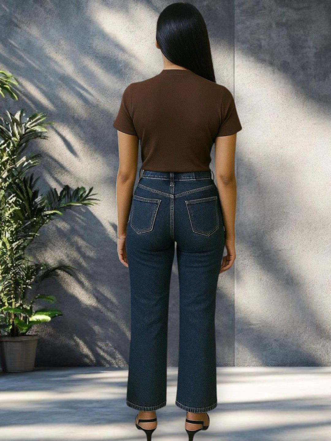 Kotty Women Wide Leg High-Rise Highly Distressed Stretchable Jeans