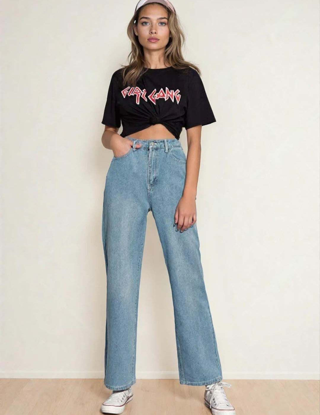 Kotty Women Straight Fit High-Rise Stretchable Jeans