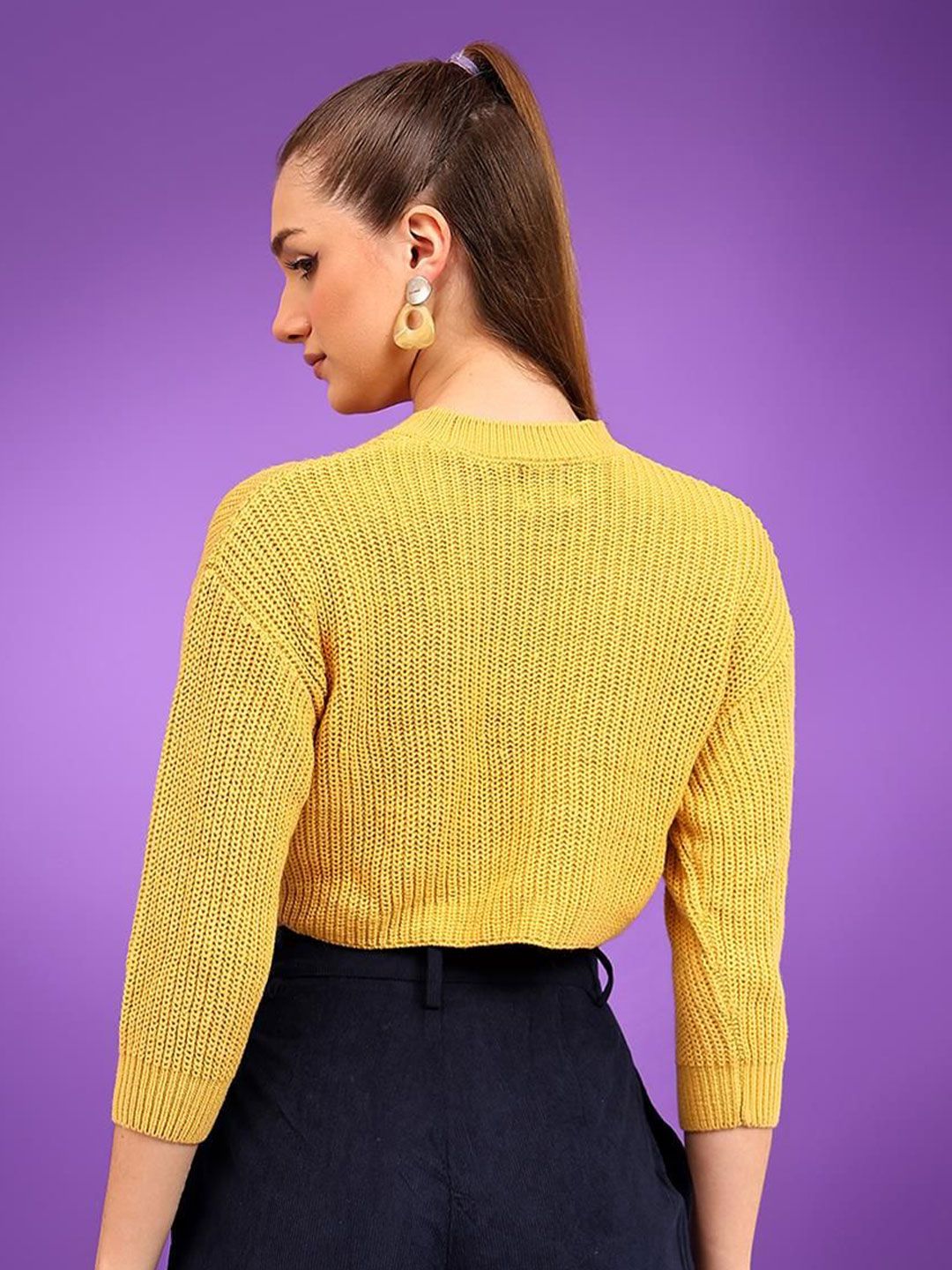 Kotty Women Crop Pullover Sweater