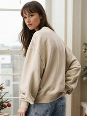 Kotty Women Solid Round Neck Regular Pullover Sweatshirt