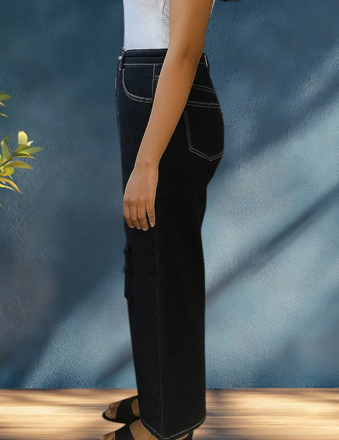 Kotty Women Regular Fit High-Rise Highly Distressed Stretchable Jeans