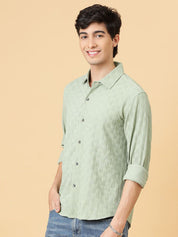 Kotty Men Relaxed Spread Collar Solid Casual Shirt