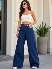 Kotty Women Jean Straight Fit High-Rise Stretchable Cargo Jeans