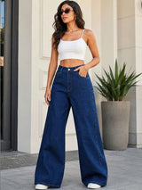 Kotty Women Jean Straight Fit High-Rise Stretchable Cargo Jeans