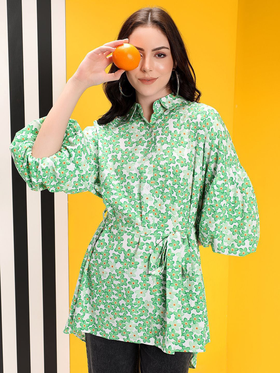 Kotty Women Floral Printed Fit & Flare Mini Dress