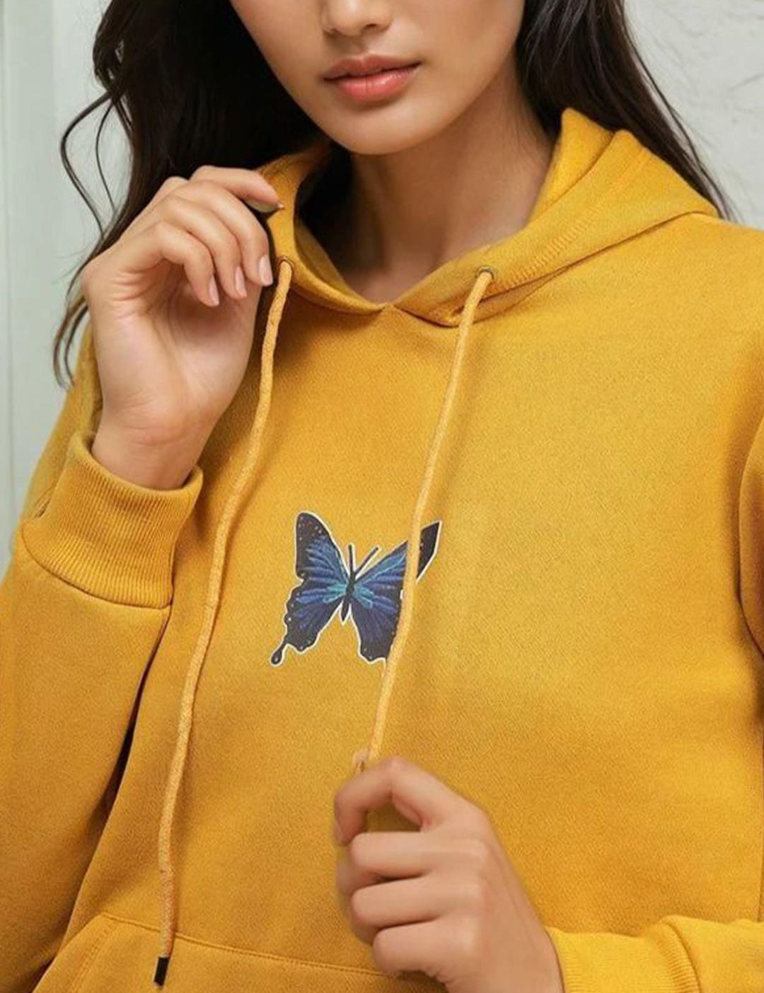 Kotty Women Full Sleeve Printed Hooded Sweatshirt