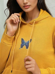 Kotty Women Full Sleeve Printed Hooded Sweatshirt