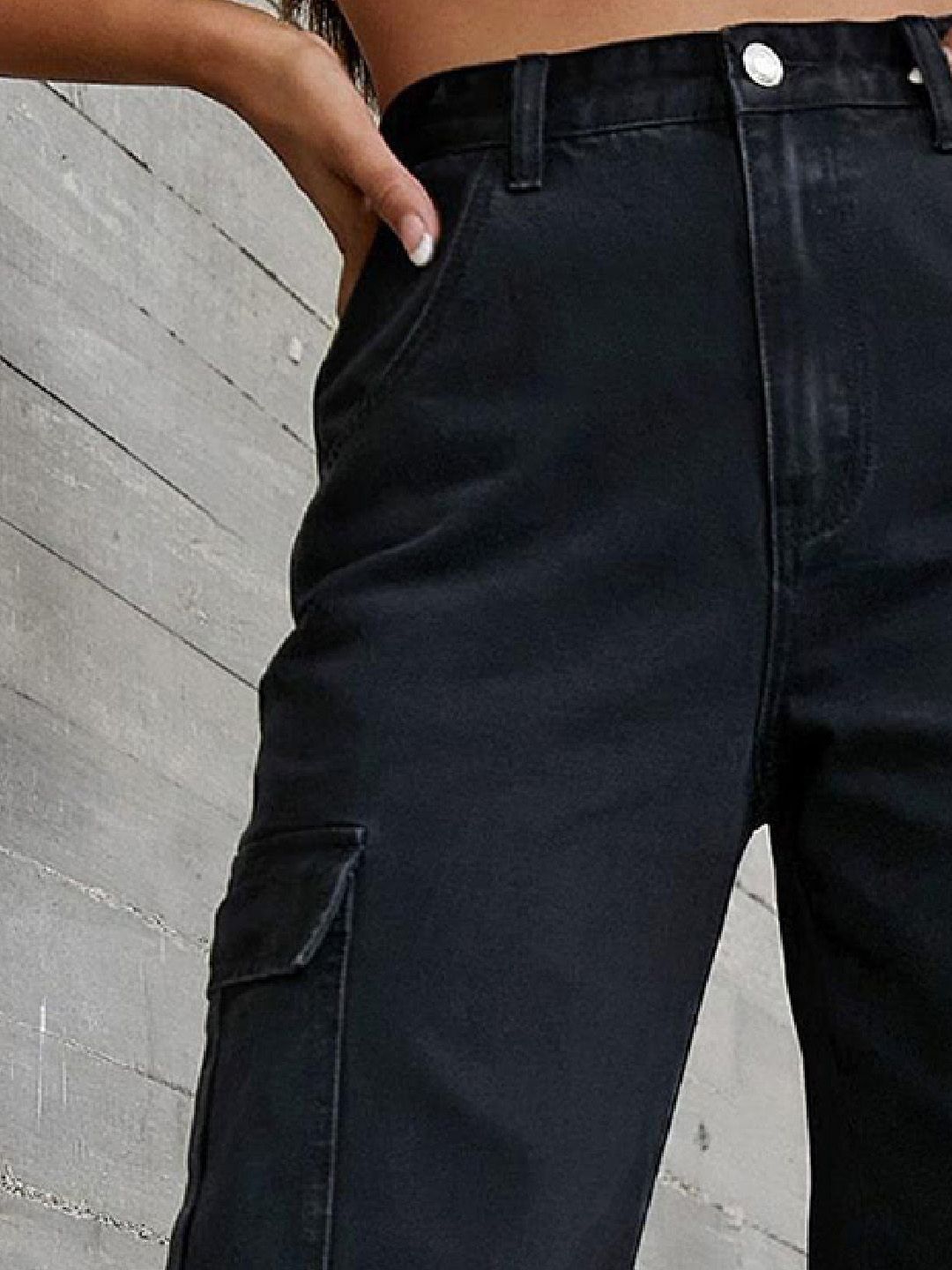 Kotty Women Jean Wide Leg High-Rise Stretchable Jeans