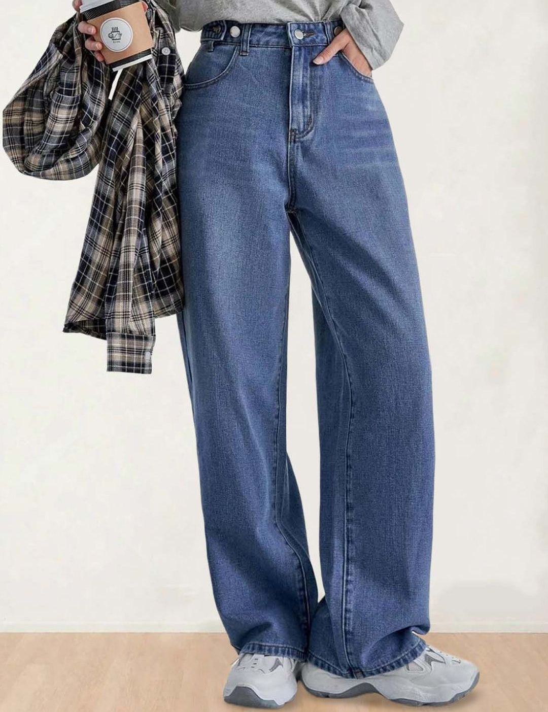 Kotty Women Boyfriend Fit High-Rise Stretchable Cotton Jeans