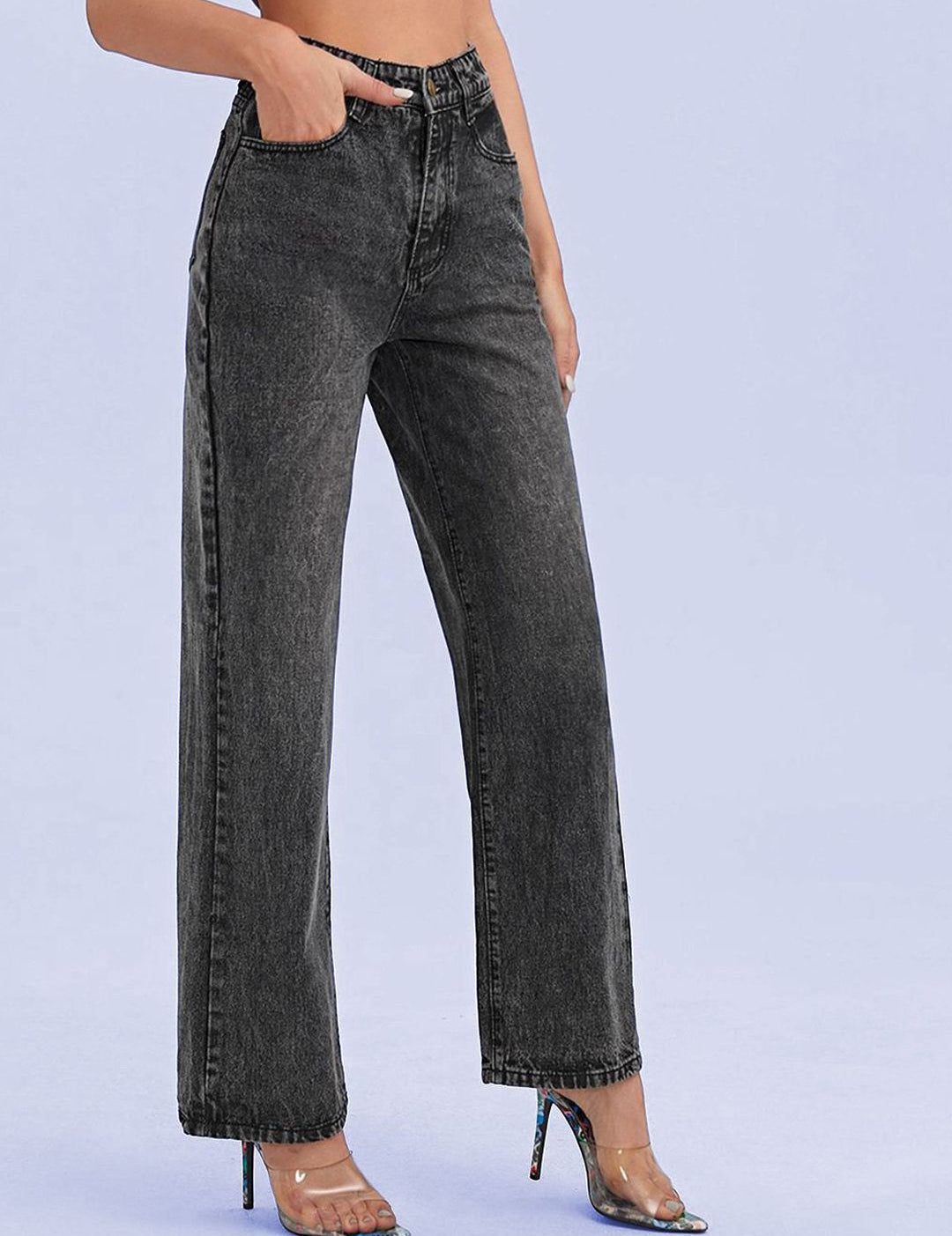 Kotty Women Jean Straight Fit High-Rise Stretchable Jeans