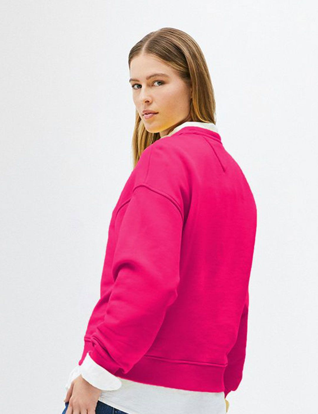 Kotty Women Solid Round Neck Full Sleeve Sweatshirt